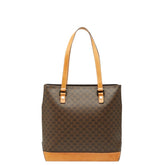 セリーヌ マカダム トートバッグ ショルダーバッグ ブラウン PVC レザー レディース CELINE 【中古】